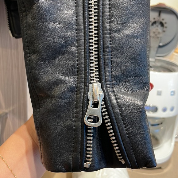 Zara Leather Coat - Picture 6 of 7